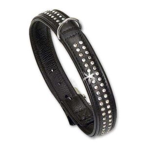 Karlie VINTAGE TIFFANY Halsband - Schwarz - 17 mm, 35 cm