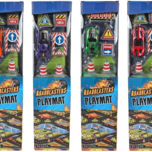 Spielteppich 80x70cm, mit Auto + Zubehör