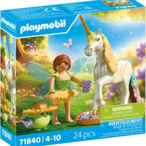 Sammeleinhorn Regenbogenblume mit Fee