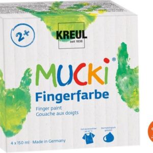 MUCKI Fingerfarben 4er Set