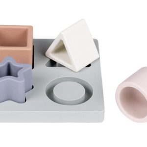 Nattou Steckspiel 1 Steckplatte, 4 Klötzchen