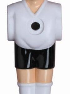 Charlsten Kickerfiguren für 16 mm Kickerstangen Schwarz/Weiß - 11er Komplettset