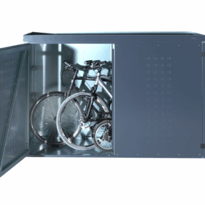 Gartenbox- Fahrradgarage FW mit Pflanzenwanne aus Aluminium RAL 7016 beschichtet