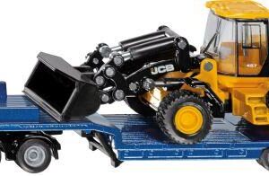 MAN LKW mit Tieflader und  JCB Radlader