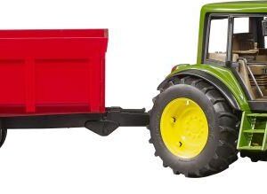 John Deere 6920 mit Wannenkippanhänger