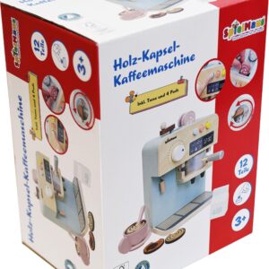 SMK Holz Kapsel-Kaffeemaschine,m.Zubehör
