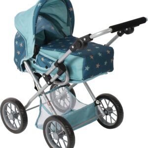 Kombi-Puppenwagen LENI türkis