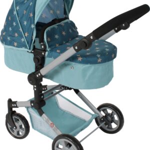 Kombi-Puppenwagen LINUS türkis