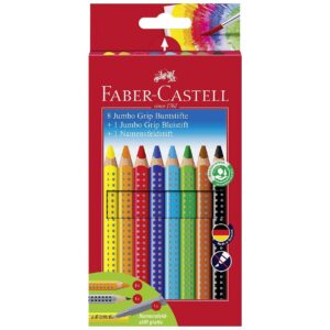 Faber Castell Jumbo GRIP Promo-Etui 8+1+1 8er Kartonetui